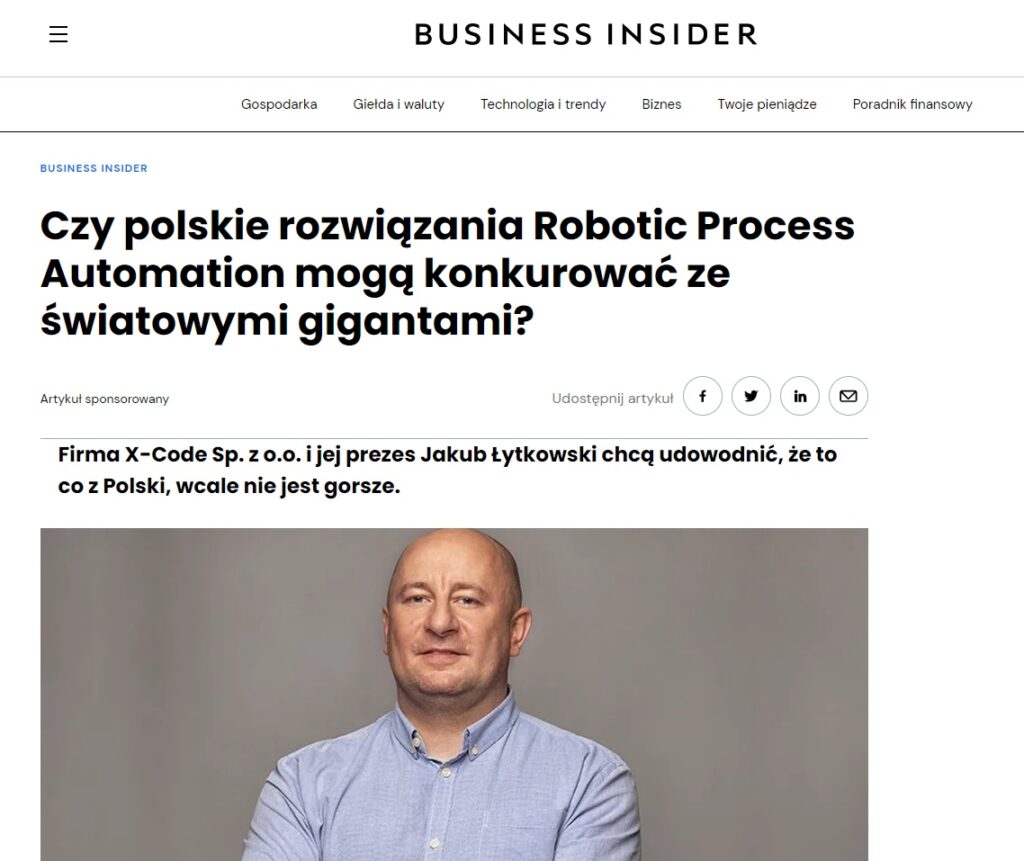 Czy polskie rozwiązania Robotic Process Automation mogą konkurować ze światowymi gigantami?